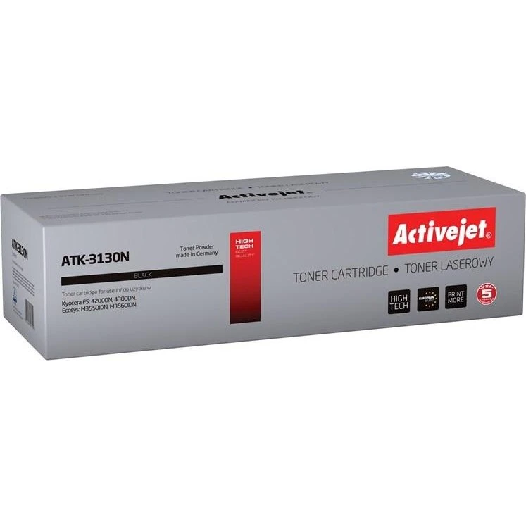 ActiveJet ATK-3130N, sort, kompatibel med Kyocera TK-3130, 25.000 sider
