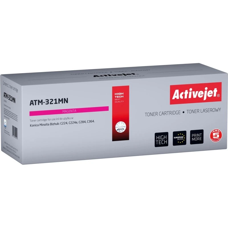 ActiveJet ATM-321MN Magenta, kompatibel med Konica Minolta TN321M