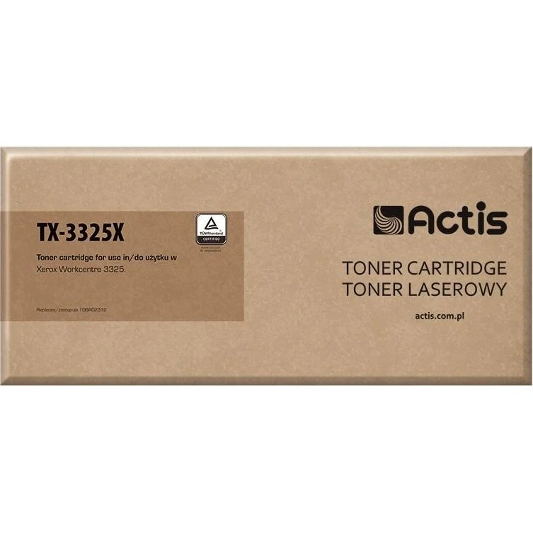 Actis TX-3325X sort kompatibel tonerpatron til Xerox 106R02312