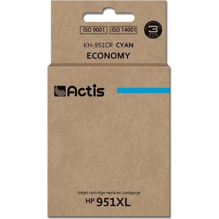 Actis KH-951CR cyan, 25 ml, kompatibel til HP 951XL