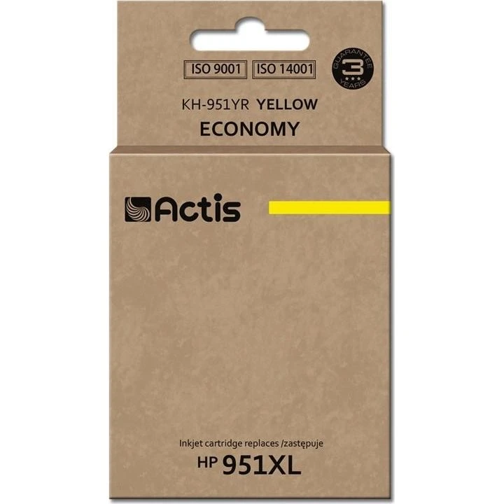 Actis KH-951YR Gul Blækpatron 25 ml (Kompatibel til HP 951XL)