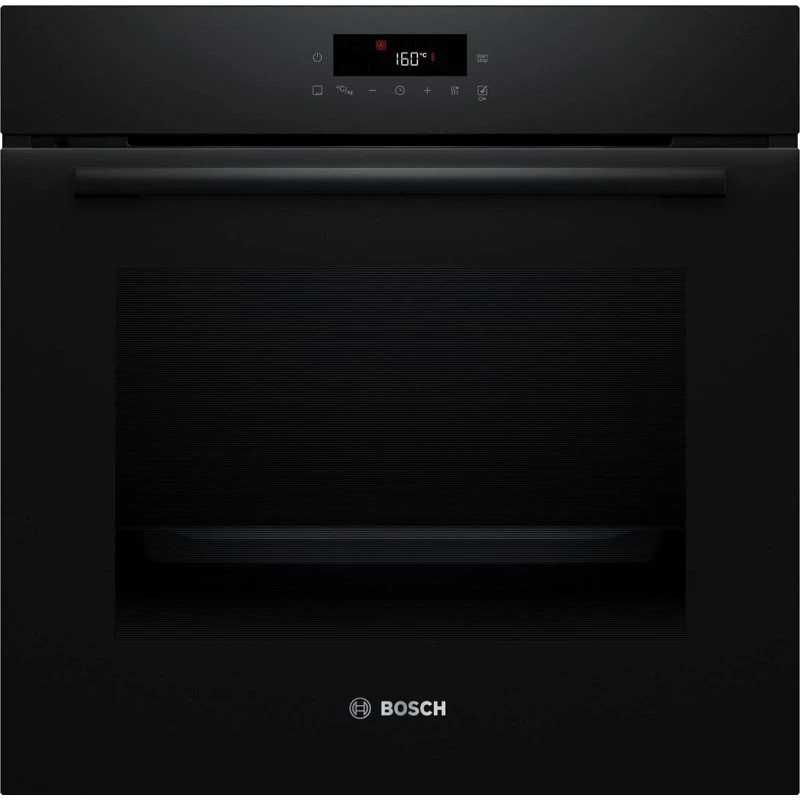Bosch Serie 2 HBA571BB4 71 l Indbygningsovn Sort med Pyrolyse og Teleskopudtræk
