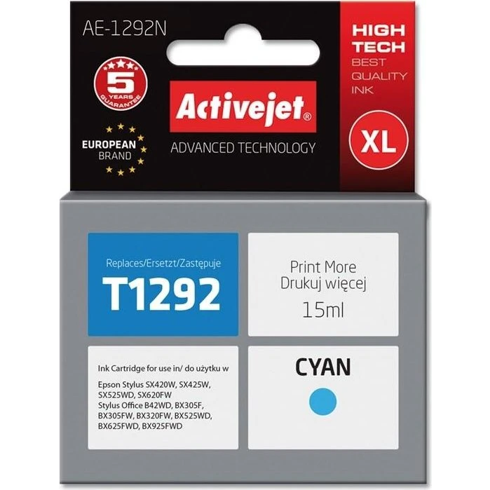 ActiveJet AE-1292N Cyan XL, 15 ml