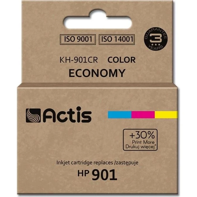 Actis KH-901CR Farveblækpatron, 18 ml, kompatibel med HP 901XL