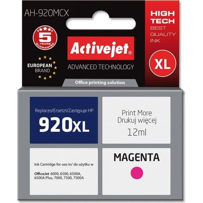 ActiveJet AH-920MCX Magenta XL, 12 ml, kompatibel til HP 920XL