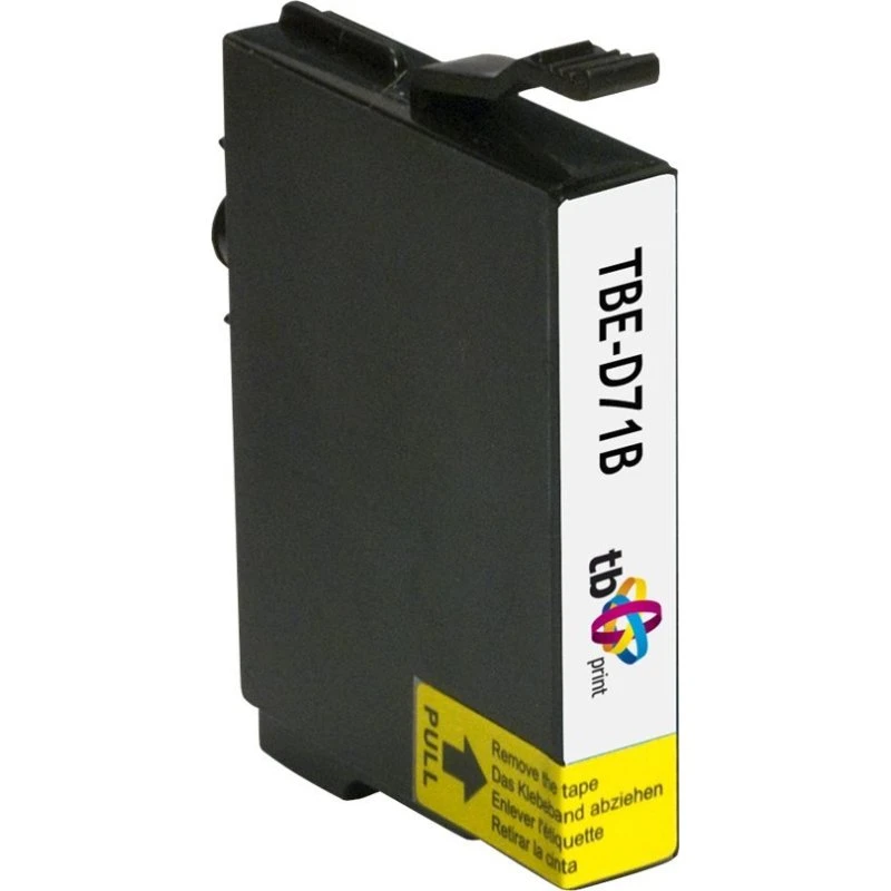 TB Sort Blæk TBE-D71B, 12 ml, kompatibel til Epson T0711