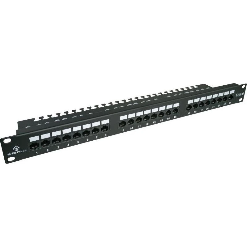 Alantec Cat6 Patchpanel 24-port 1U 19"