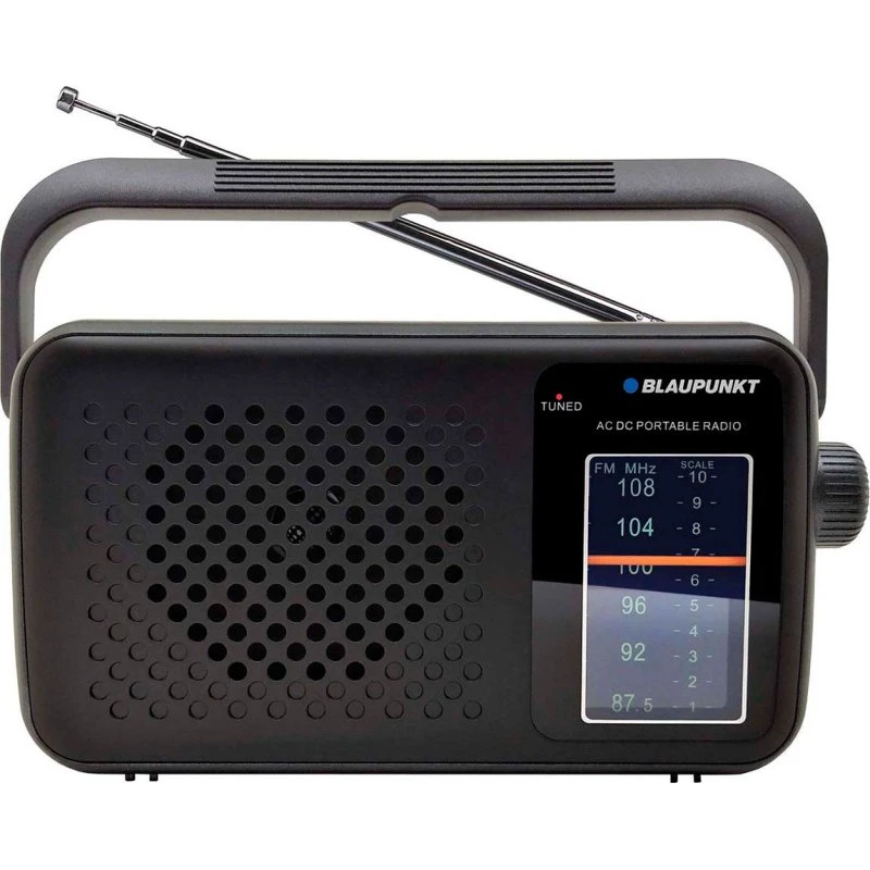 Blaupunkt PR8BK Sort Analog Radio med Antenne