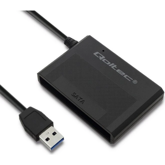 Qoltec Interfaceadapter 2,5" SATA USB 3.0 sort