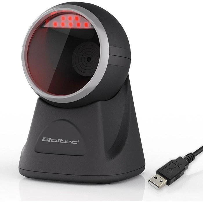 Qoltec Desktop Precision Reader 2D USB, 1D/QR