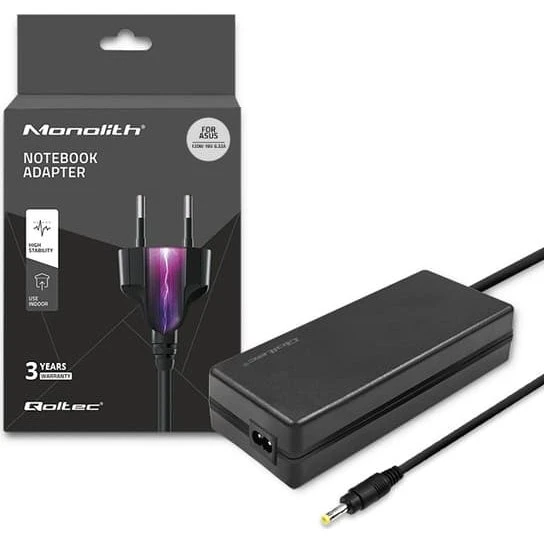 Qoltec 120W Asus Laptop Strømadapter 19V 6,32A Sort