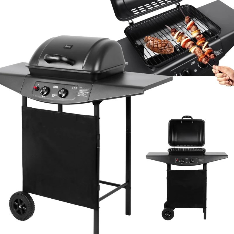 Teesa BBQ 2000 Gasgrill 2 Brændere 5 kW