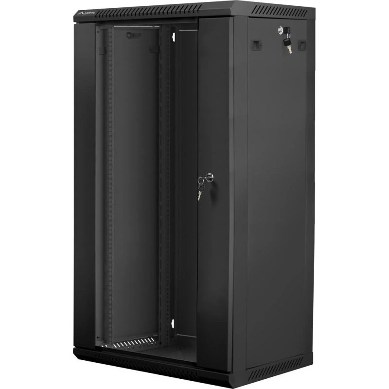 Lanberg WF01-6422-10B 22U Vægmonteret Rackskab Sort