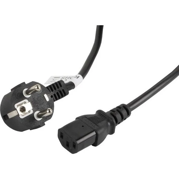 Lanberg Strømkabel C13 til Schuko 5 m, sort