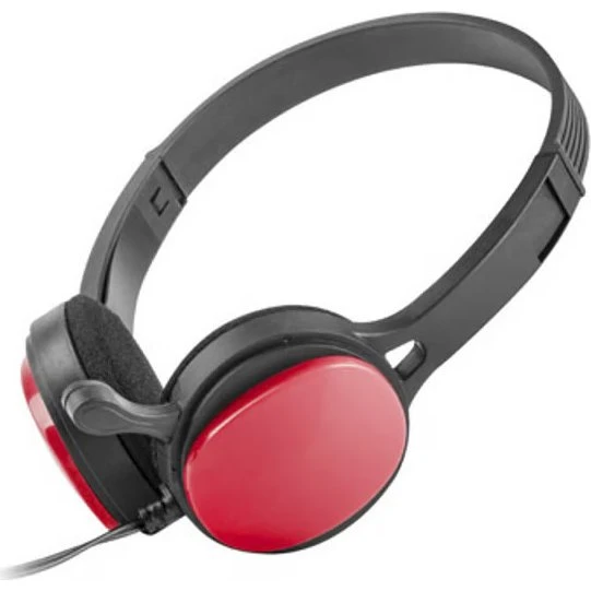 uGo USL-1222 Høretelefoner, Sort/Rød, 3,5mm Jack