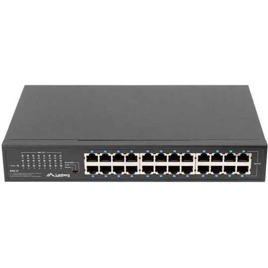 Lanberg RSGE-24 24-port Gigabit Switch, rackmonterbar