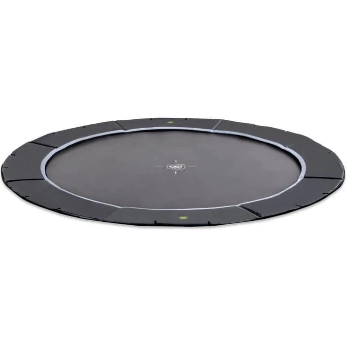 EXIT Dynamic sportstrampolin i jordniveau Ø427 cm – sort