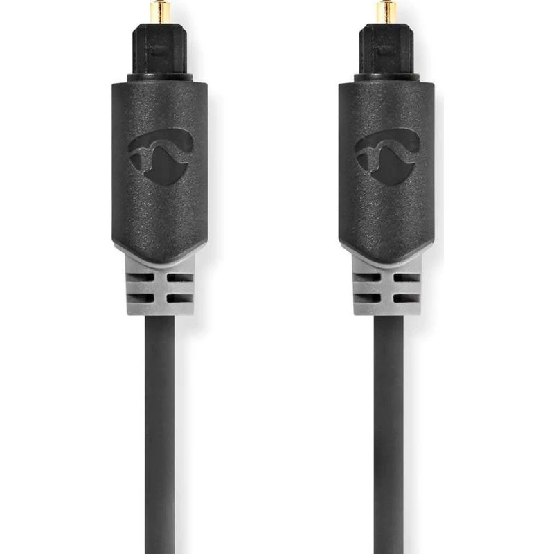 Nedis Optisk Lydkabel 3 m, TosLink, Antracit
