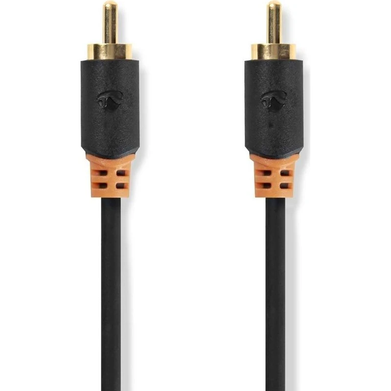 Nedis Digital Audio Kabel RCA 2 m, Guldplateret, Antracit