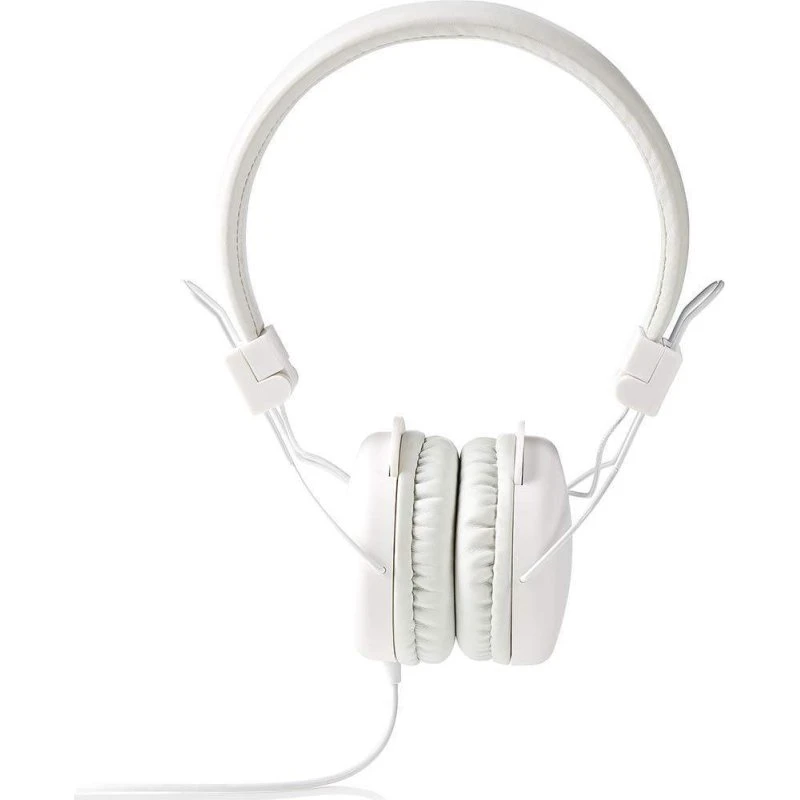 Nedis Streetline On-Ear Hovedtelefoner, Hvid, 3,5 mm, 1,20 m Kabel
