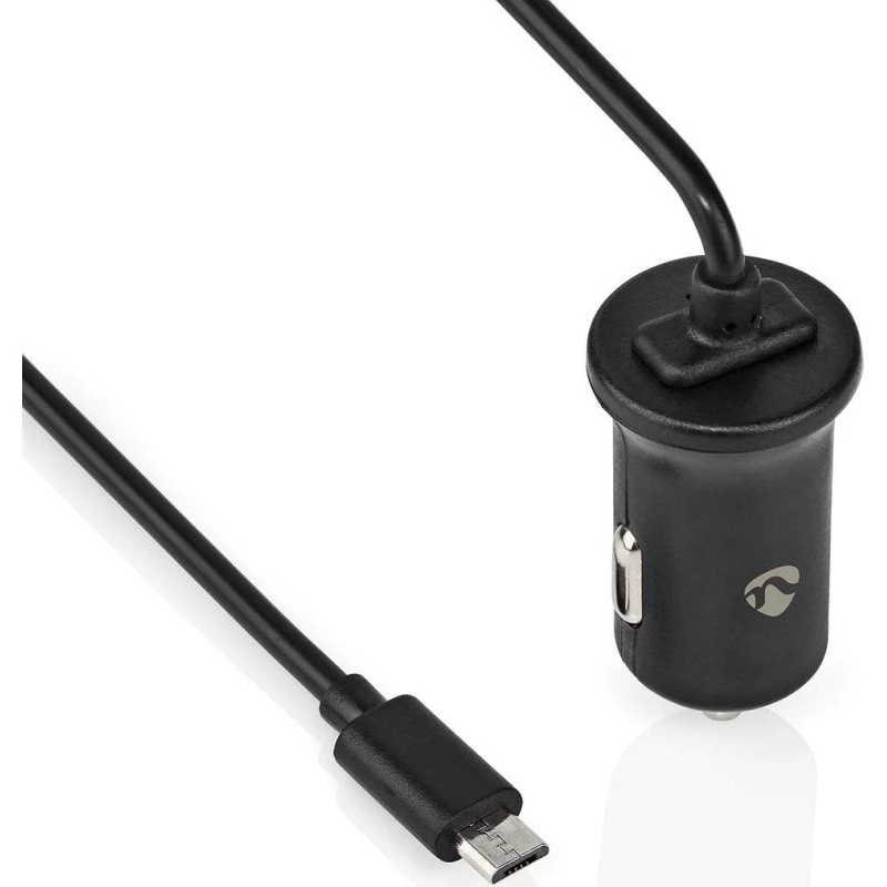 Nedis Biloplader Micro-USB Type B, 12 V, 2,4 A, sort