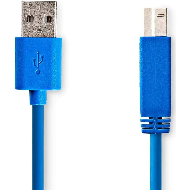 Nedis USB-A til USB-B 3 m blå