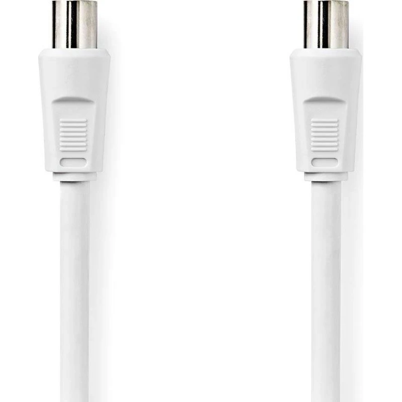 Nedis Antennekabel 10 m, IEC til IEC, 90 dB, hvid