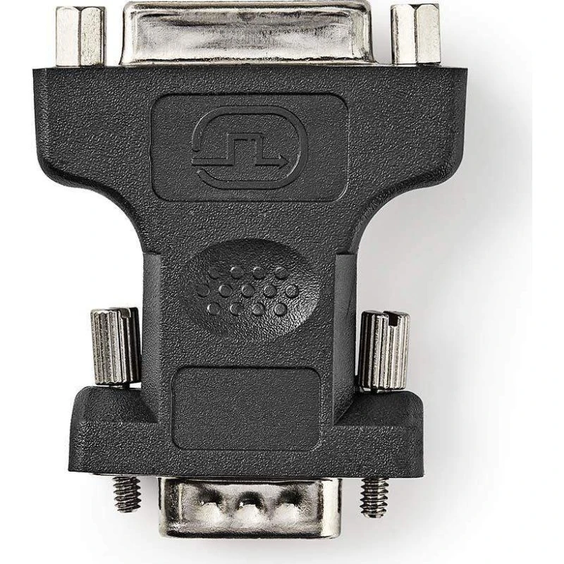 Nedis DVI-I til VGA Adapter, Sort, Nikkelplateret