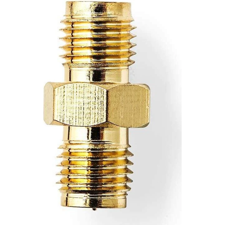 Nedis SMA Adapter RP-SMA hun til SMA hun, 2 stk, guldplateret