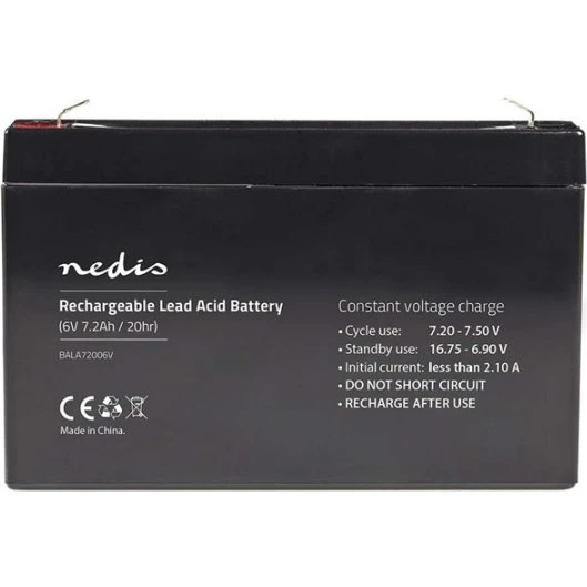 Nedis BALA72006V 6 V 7200 mAh blybatteri