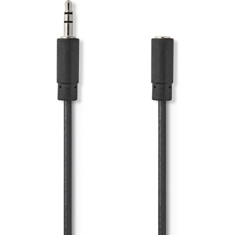Nedis Audioforlængerkabel 3,5 mm, 2 m, sort