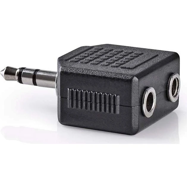 Nedis Audio Splitter 3.5 mm, Sort