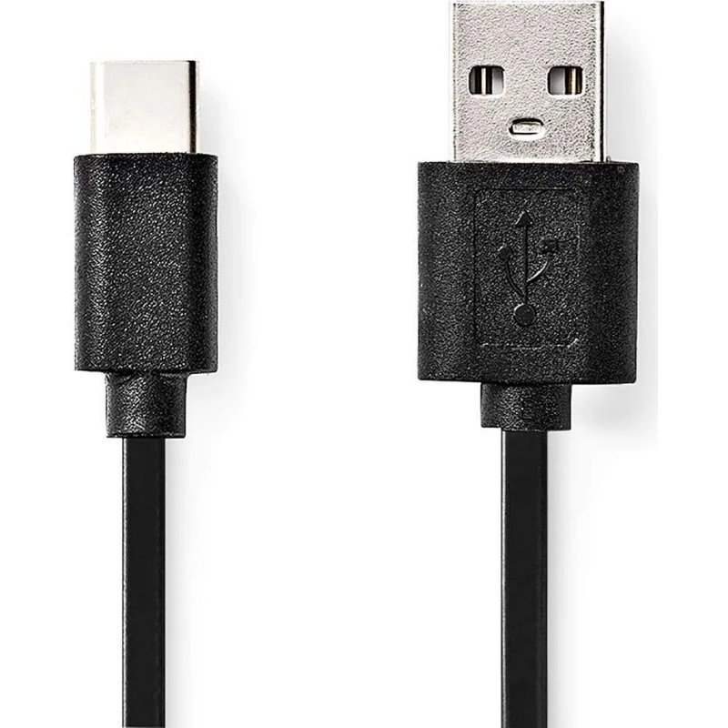 Nedis USB-C til USB-A 1 m, 60 W, sort