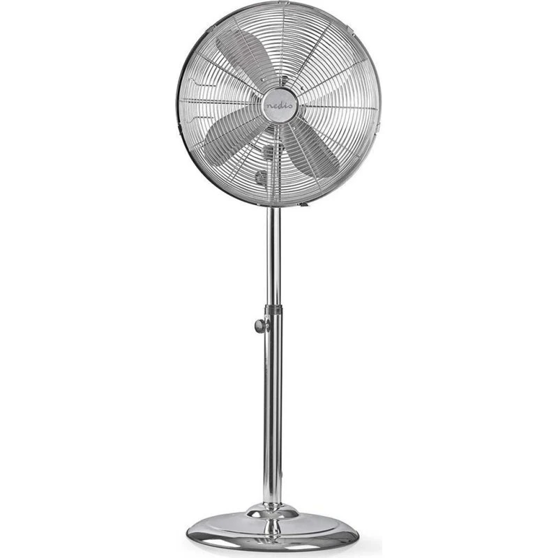 Nedis Gulvventilator 50 W Krom Sølv