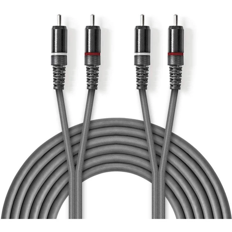 Nedis OnStage RCA Audio Kabel 1,5 m Nikkelplateret