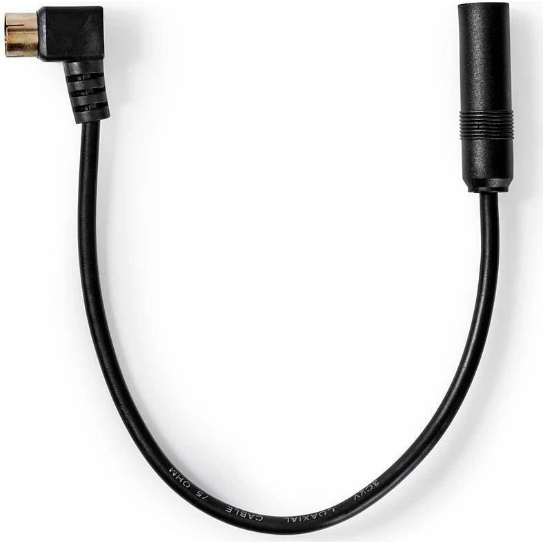 Nedis Antennestik til Bil 0,25m, Nikkelplateret, Coaxial