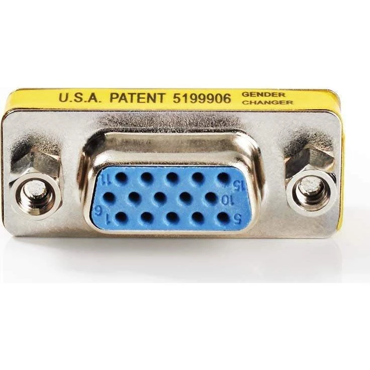 Nedis VGA Adapter Hona/Hona, Nikkelplateret, Metal