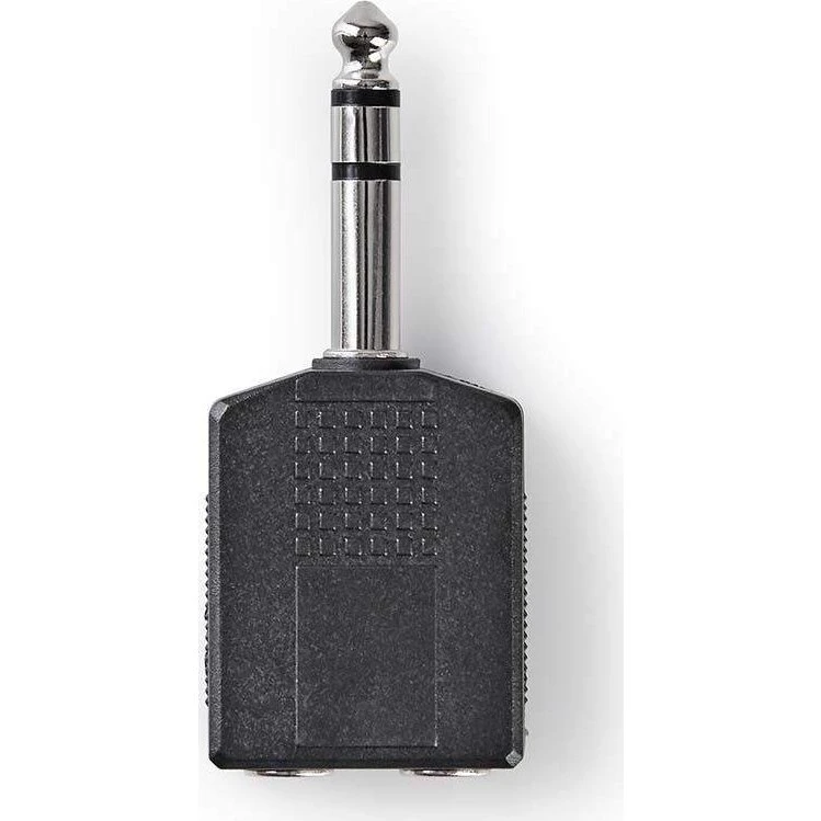 Nedis Audio Adaptor 6,35 mm Han til 2x Hun, 10 stk.