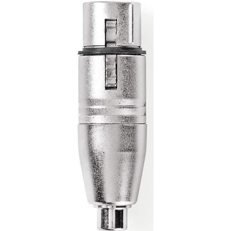 Nedis XLR 3-pin hun til RCA hun, nikkelplateret, sølv, 10 stk.