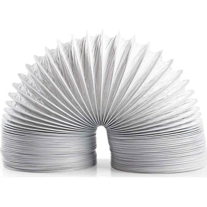 Nedis Aftræksslange PVC 100 mm 3,00 m Hvid