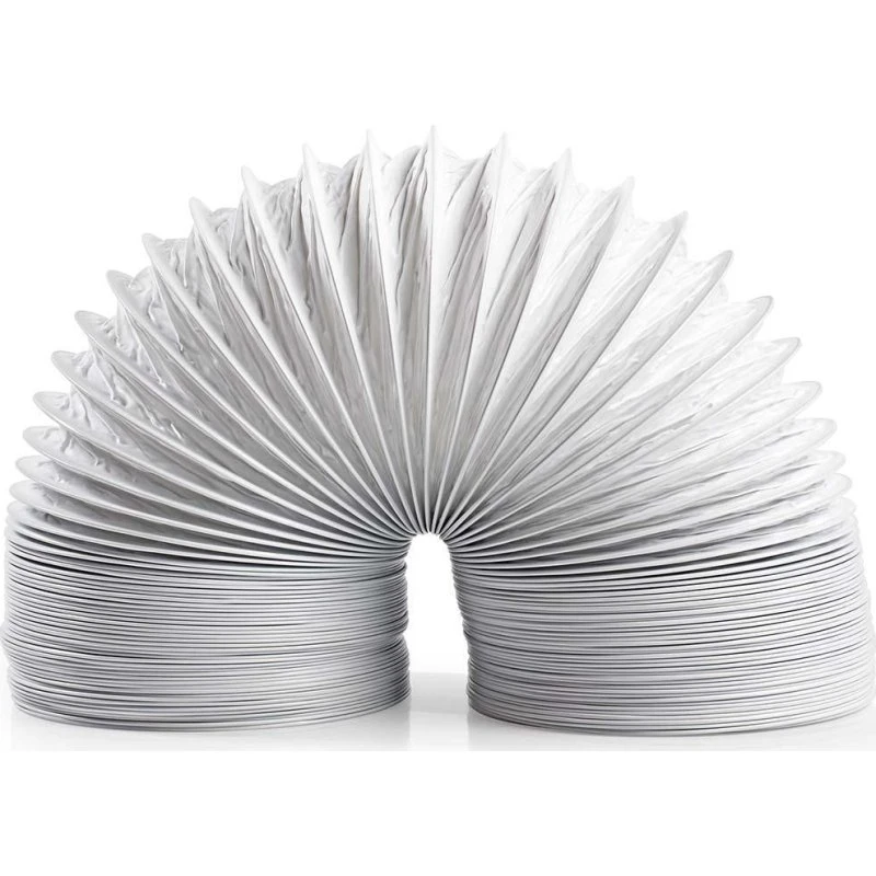 Nedis Aftræksslange PVC 100 mm 6 m Hvid