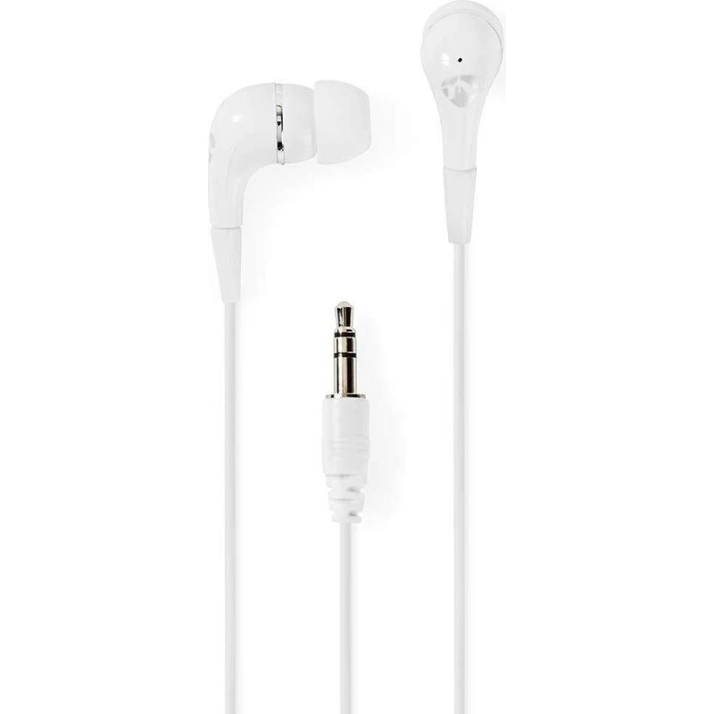 Nedis In-Ear Hovedtelefoner, 3.5 mm, 1,2 m, Hvid