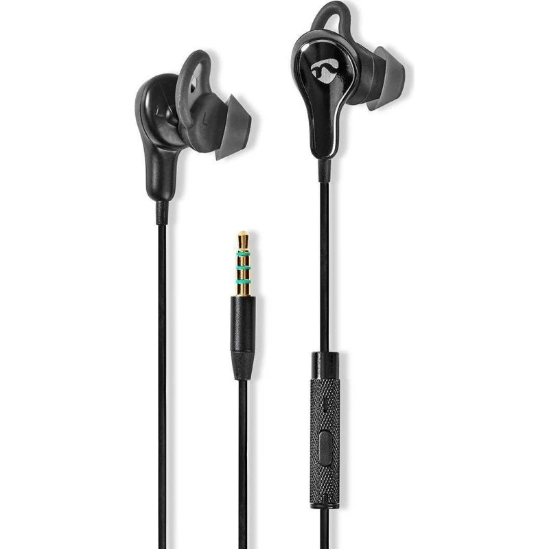 Nedis Sportshøretelefoner In-Ear 3,5 mm, Sort
