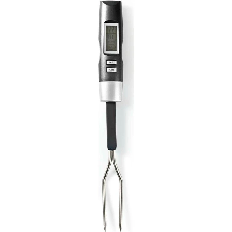 Nedis KATH108GY Digitalt Stegetermometer, Gaffel, Grøn