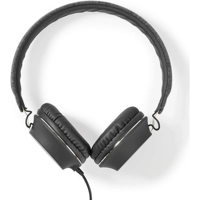 Nedis FSHP100 On-Ear Hovedtelefoner, Sort, 3,5 mm, 1,2 m kabel