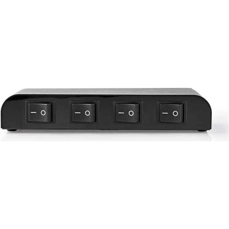 Nedis Højttalerkontrolboks 4-vejs, Sort, 200W