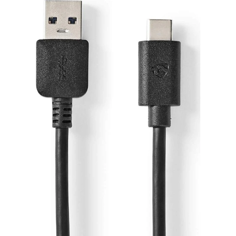 Nedis USB-C til USB-A 1 m, 10 Gbps, 60 W, sort
