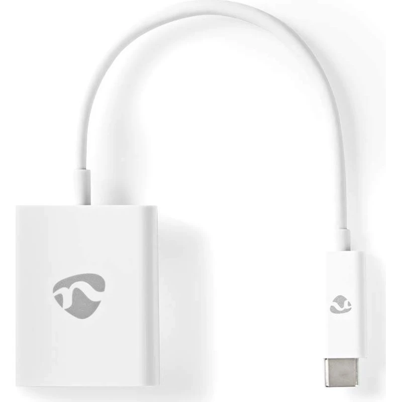 Anker USB-C til HDMI Adapter, 4K@30Hz, Nikkelplateret, 20 cm, Hvid