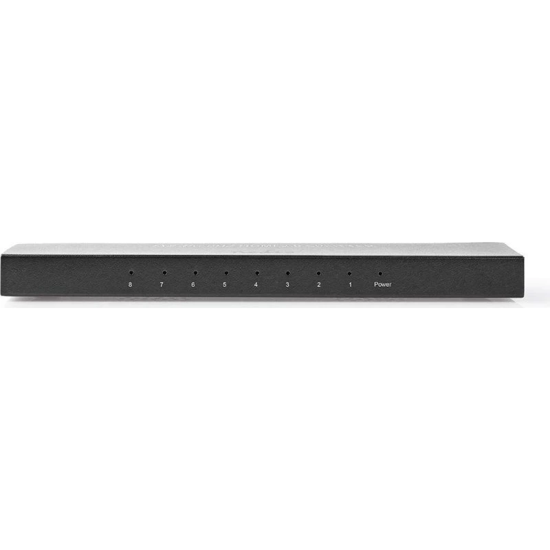 Nedis VSPL3478AT HDMI 8-Port Splitter, 4K@60Hz, Metal, Antracit