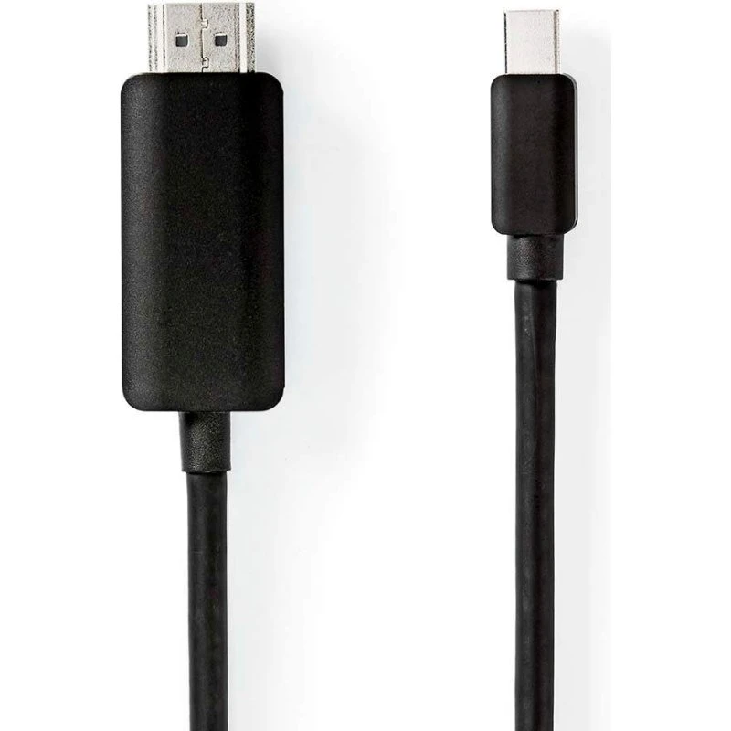 Nedis Mini DisplayPort til HDMI-kabel, 2 m, 48 Gbps, nikkelplateret